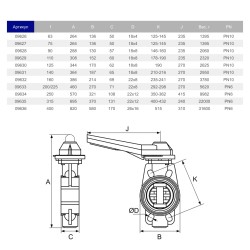 Дисковий затвор ПВХ Hidroten 1009629, d110 мм